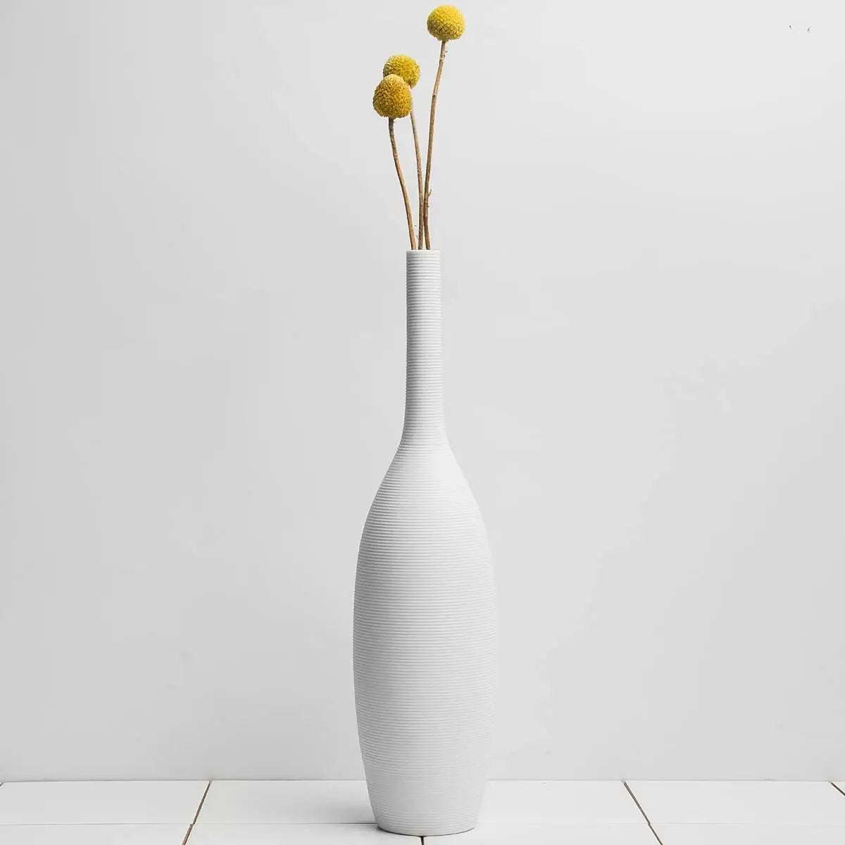 Minimalist White Ceramic Vase
