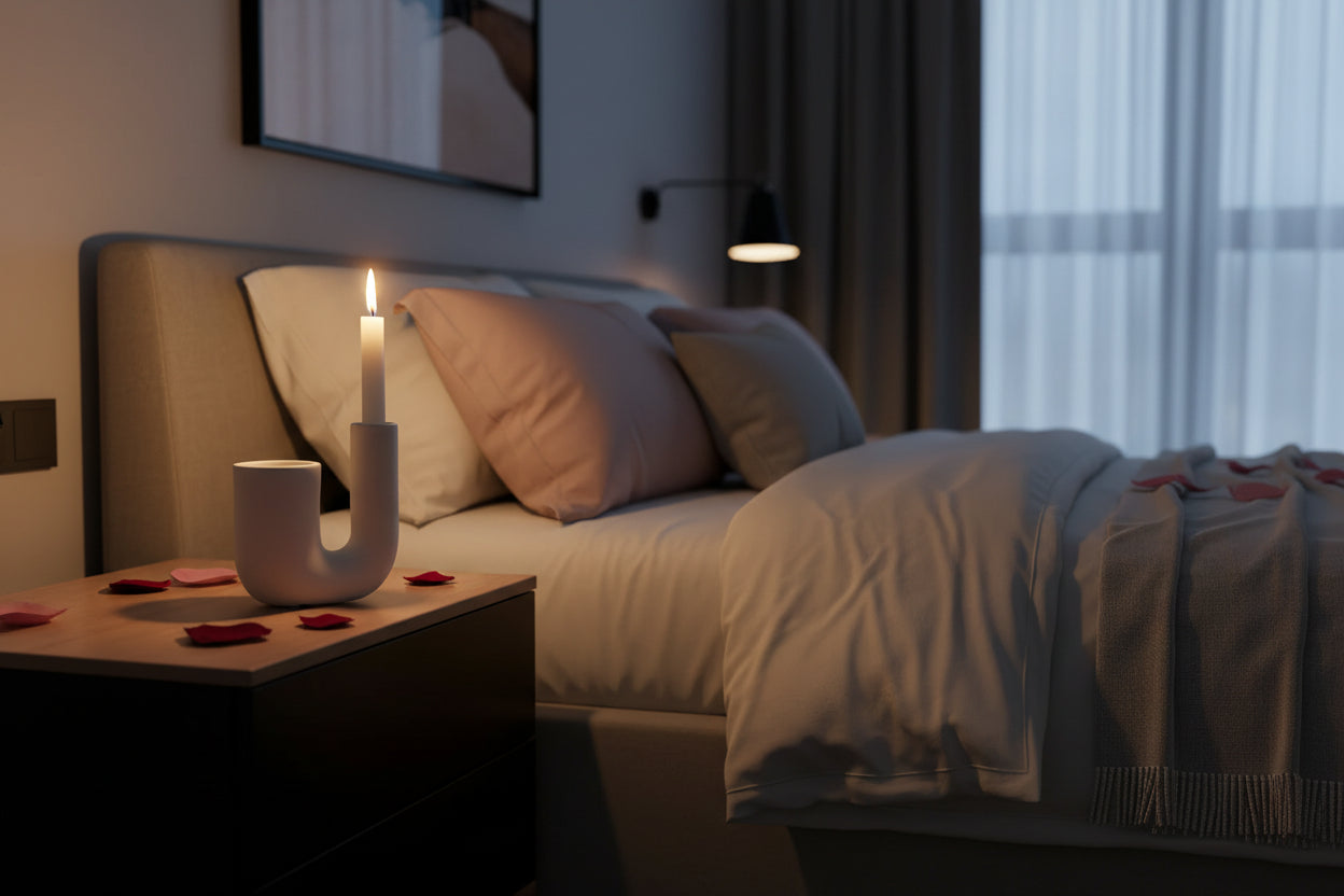 Ceramic Candle Holder – Nordic Minimalist Home Decor