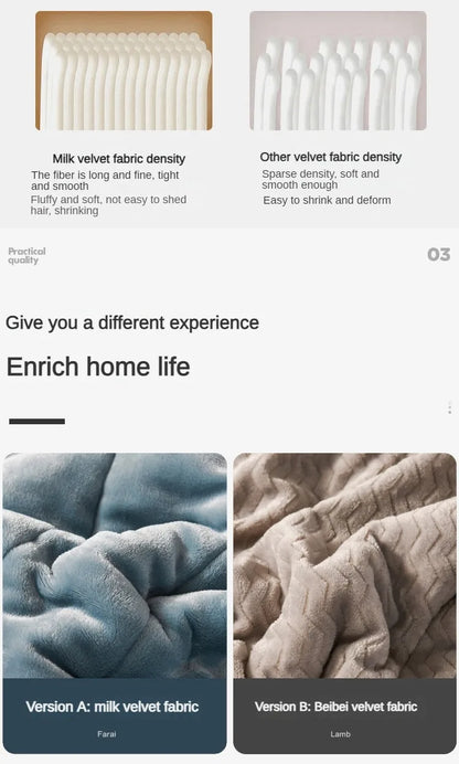 Coral Fleece Thick Blanket – Autumn/Winter