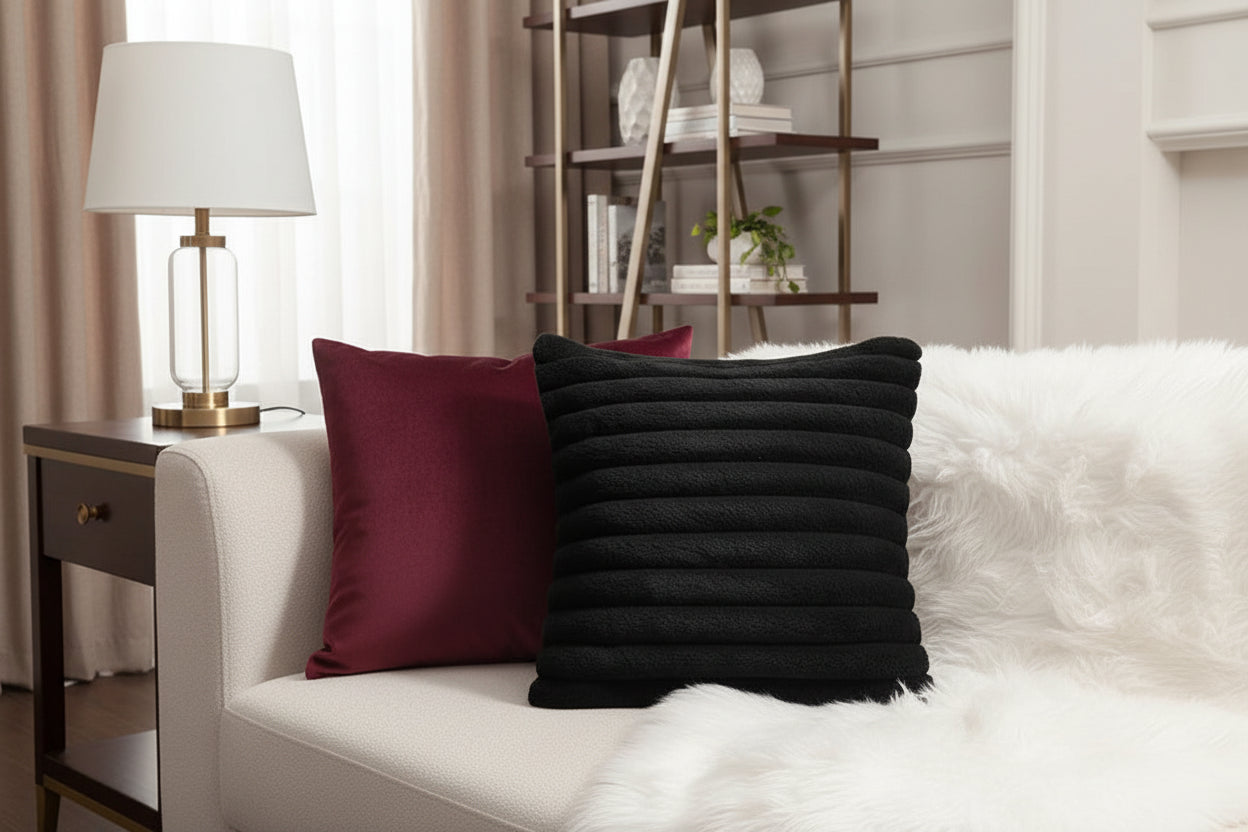 Faux Fur Cushion Cover – Luxury Fluffy Decor