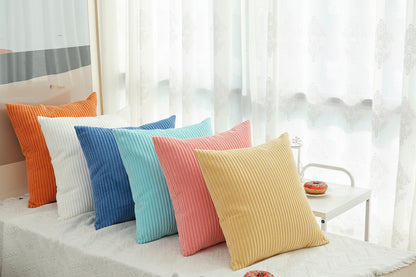Corduroy Plush Cushion Cover – Luxury Decorative Pillow