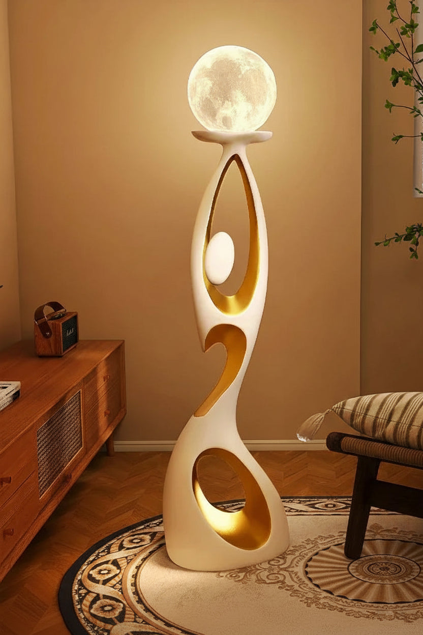 Abstract Dancing Figures Sculpture – Nordic Modern Decor