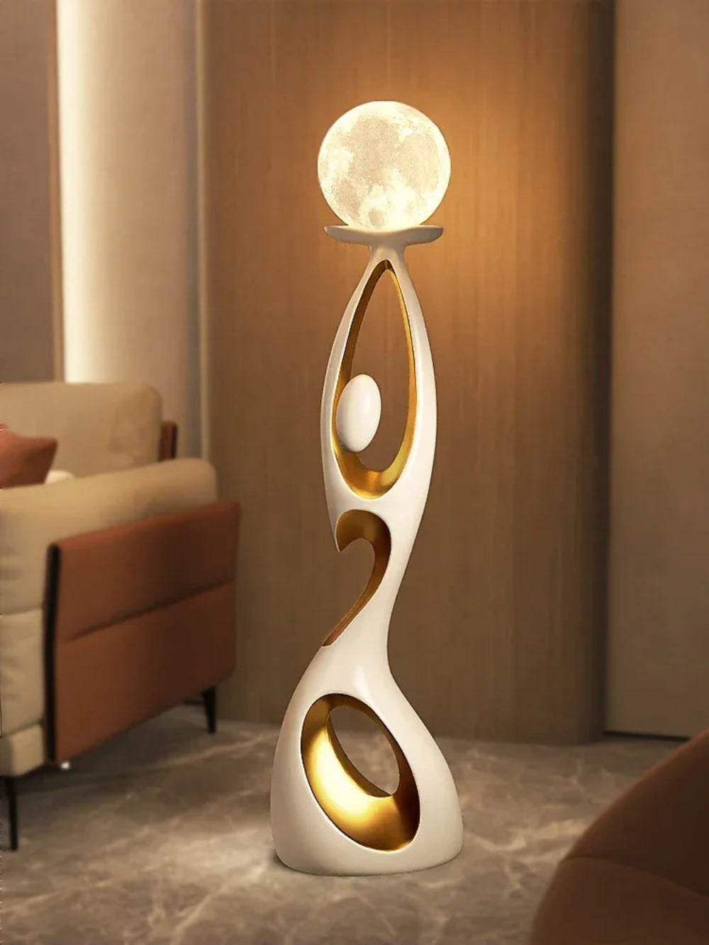 Abstract Dancing Figures Sculpture – Nordic Modern Decor