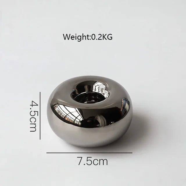 Ceramic Candle Holder – Nordic Minimalist Home Decor
