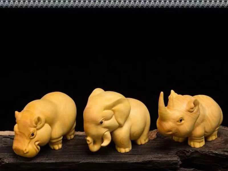 Thuja Wood Animal Figurines