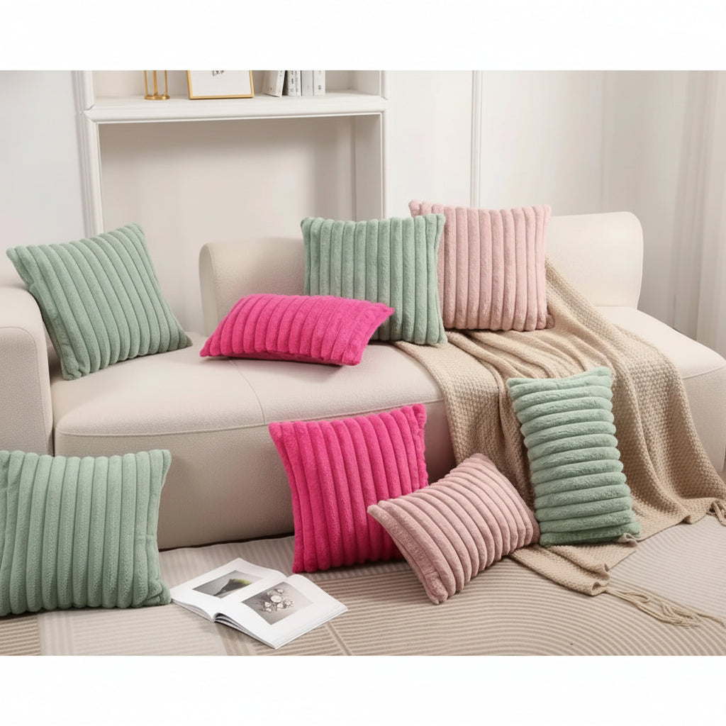 Faux Fur Cushion Cover – Luxury Fluffy Decor