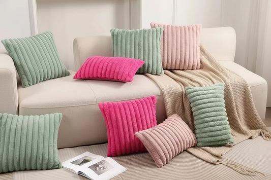 Faux Rabbit Fur Fluffy Cushion Cover – Luxury Home Decor