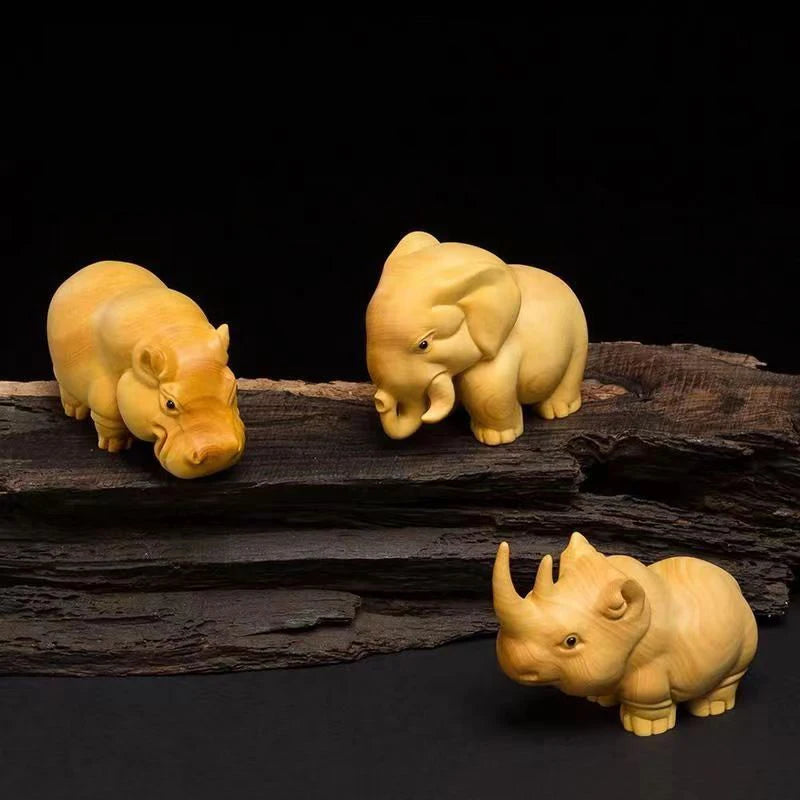 Thuja Wood Animal Figurines