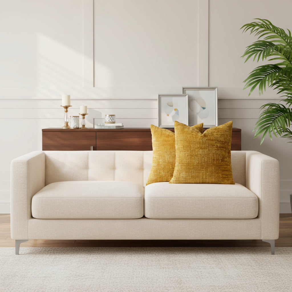 Chenille Cushion Cover – Bamboo Texture Minimalist Decor