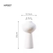 Minimalist Ceramic Vase – Modern White Décor