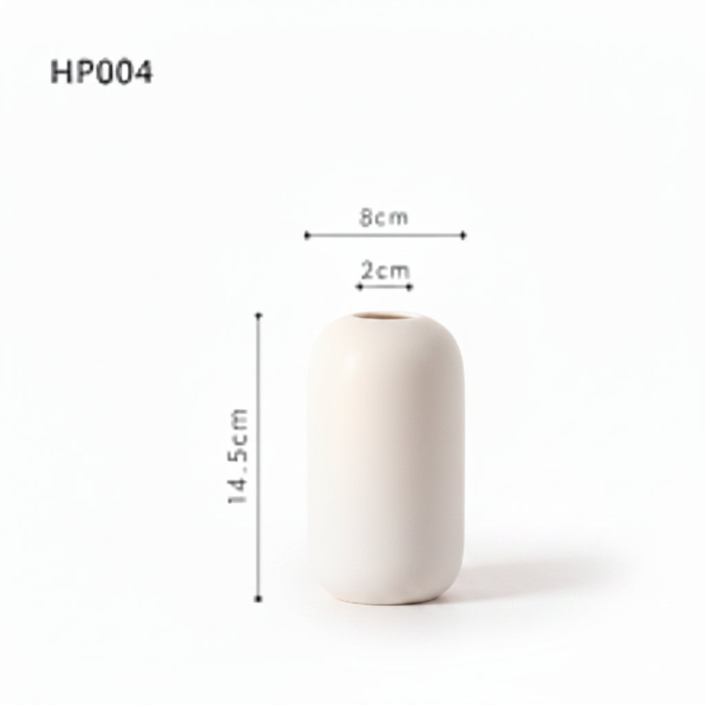 Minimalist Ceramic Vase – Modern White Décor